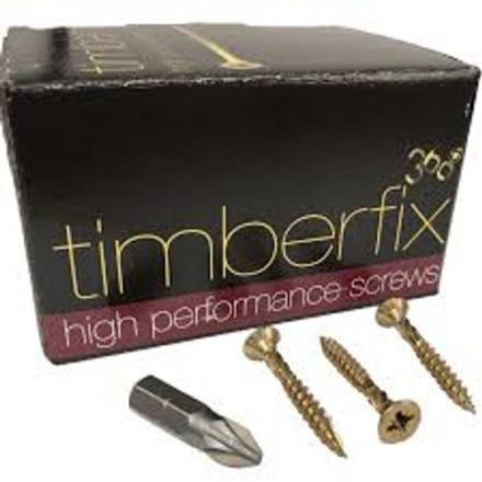 Timberfix 360 High Performance Wood Screw 5.0 x 80mm ZYP (Box of 100)