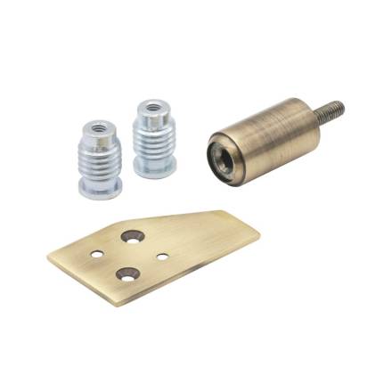 Traditional Hardware THD085/AB 28mm Deluxe Barrel Sash Stop - Antique Brass