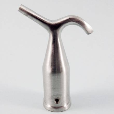 Traditional Hardware Sash Pole Hook Satin Chrome for 25mm Pole