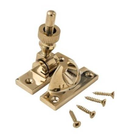 Traditional Hardware THD185/PB Narrow Brighton Sash Fastener - Non-Locking - Polished Brass