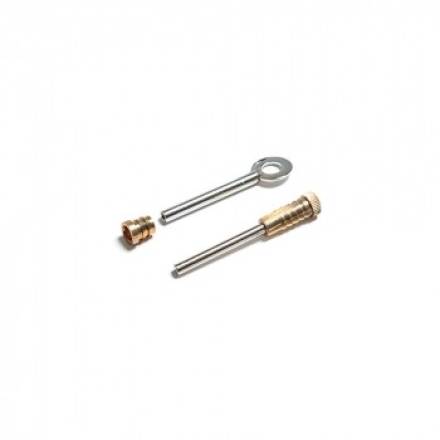 Traditional Hardware Sash Window Dual Screw with Key - Polished Brass