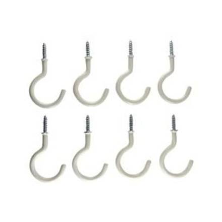 Unifix 25mm White Cup Hook Pack of 10