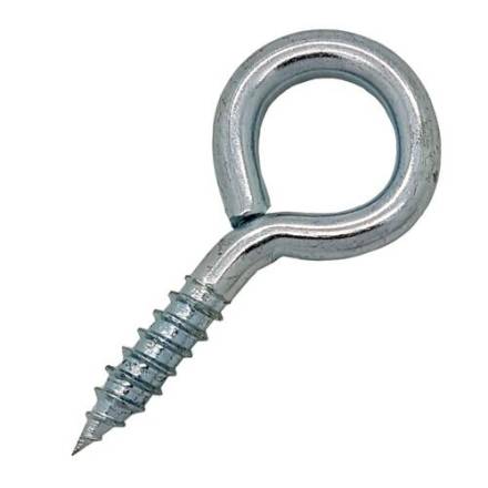 Unifix 65mm Bright Zinc Plated Screw Eye - Pack of 5
