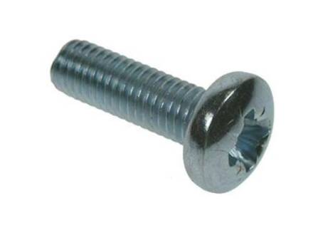 BZP Pan Head M4 x 25mm Machine Screws (Pack of 10)