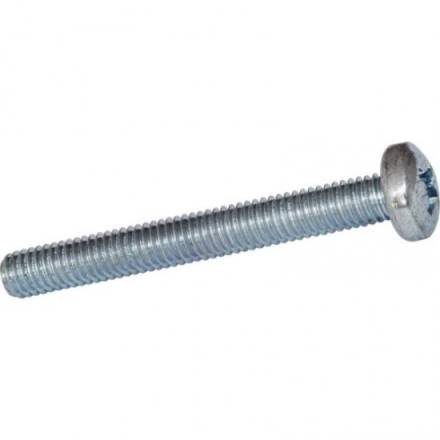BZP Pan Head M4 x 25mm Machine Screws (Pack of 10)