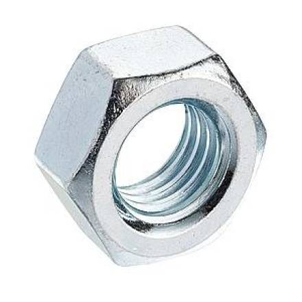Unifix M20 Bright Zinc Plated Hex Full Nut DIN 934 - Pack of 2