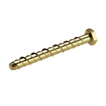 Thunderbolt All-Purpose Anchor Hexagon Head Yellow Zinc Plated M8 x 60mm