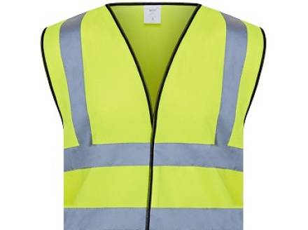 Beeswift Hi-Vis Waistcoat Saturn Yellow EN ISO 20471 Class 2 XL