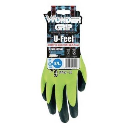 WonderGrip WG-1855HY U-Feel Single Nitrile Hi-Vis Glove XL/10