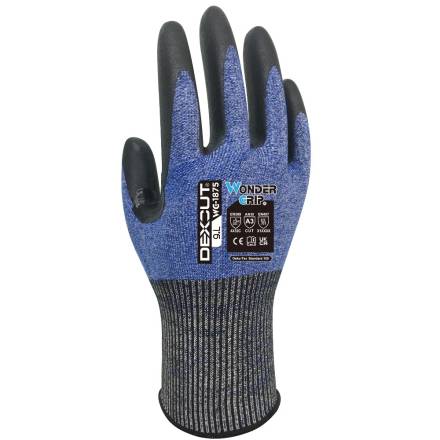 WonderGrip WG-1875 Dexcut Cut-Resistant Nitrile Gloves Medium