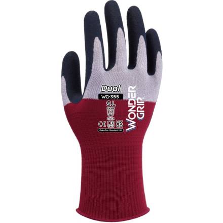 WonderGrip WG-355 Dual General Purpose Work Glove Size L/9