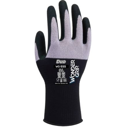 WonderGrip WG-555 Duo DuaLiner Foam Nitrile Coated Work Glove - Size XL (10)
