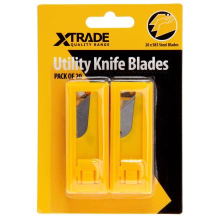 X-Trade SK5 Steel Utility Knife Blades Pack of 20