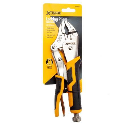 X-Trade Curved Jaw Locking Pliers 10"/250mm