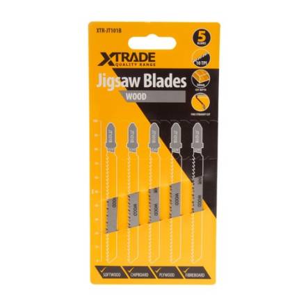 X-TRADE T119B Wood Jigsaw Blades (Pack of 5)