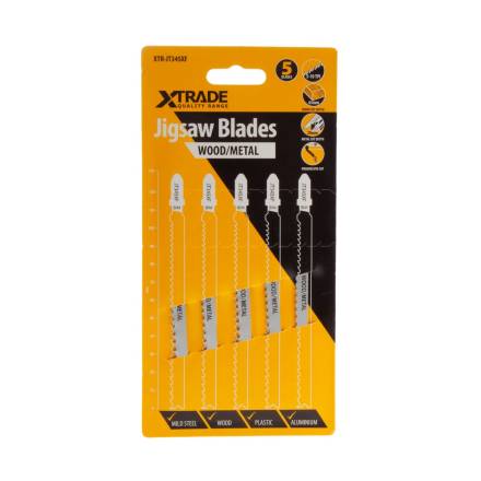 X-TRADE T345XF Metal/Wood Jigsaw Blades (Pack of 5)