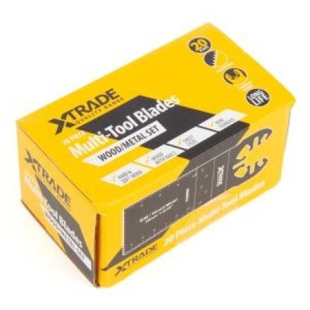 X-Trade 15-Piece Multi-Tool Blade Set for Wood and Metal in Case