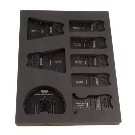 X-TRADE 8-Piece Multi-Tool Blade Set for Wood and Metal