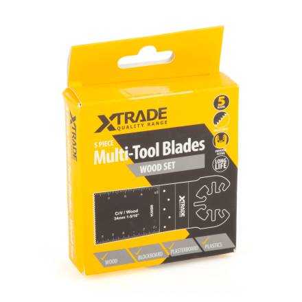 X-Trade 5-Piece Multi-Tool Blade Wood Set