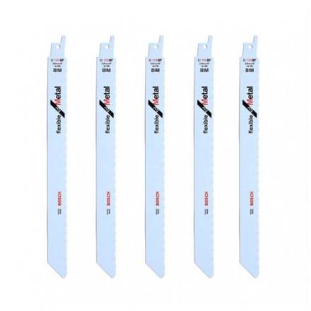 X-TRADE S1122BF Flexible Metal Cutting Reciprocating Saw Blades 225mm Pack of 5