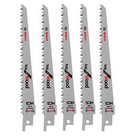 X-Trade S644D HCS Reciprocating Saw Blades for Wood 150mm 6 TPI - Pack of 5