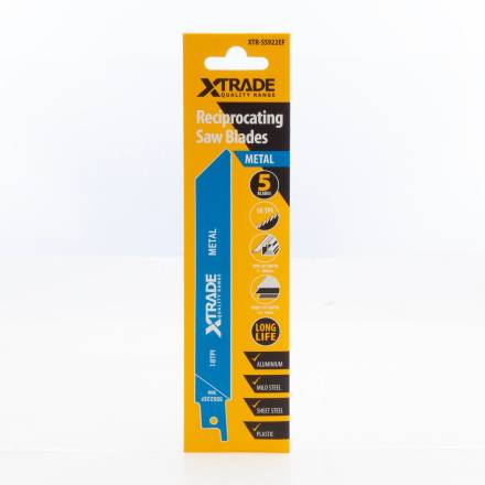 X-Trade S922HF Bi-Metal Reciprocating Saw Blades Wood and Metal 150mm Pack of 5