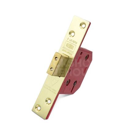 Union 2134E 5-Lever BS Mortice Deadlock Polished Brass 79.5mm (3")