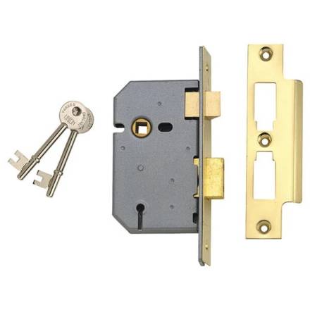 Union 2277 3 Lever Mortice Sashlock Satin Chrome 77.5mm (3")