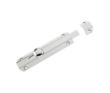 Zoo Hardware ZAB100BCP 150mm Polished Chrome Surface Bolt