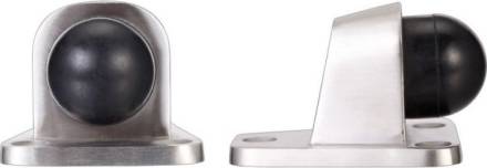 Zoo Hardware ZAS84SS Heavy Duty Floor Mounted Door Stop Satin Stainless Steel 60 x 51mm