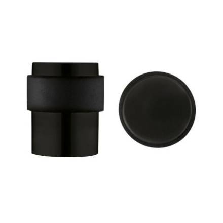Zoo Hardware ZAS85-PCB Floor Mounted Cylinder Door Stop Powder Coated Matt Black 35mm