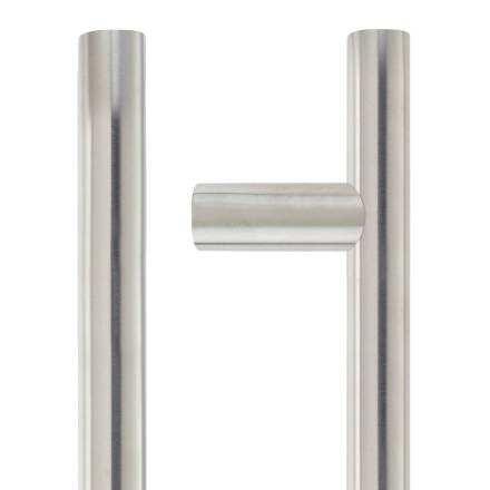 Zoo Hardware ZCS2 Pair 19mm D Pull Handle 300mm Centres Satin Stainless Steel Back to Back