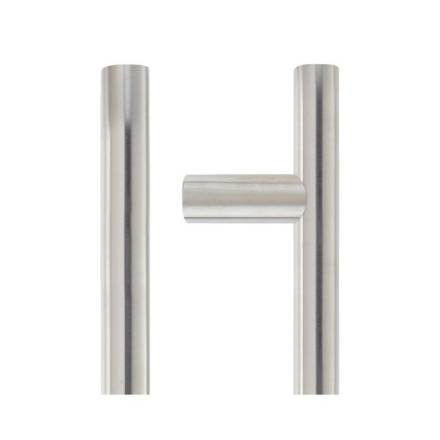 Zoo Hardware ZCS2 Pair 19mm D Pull Handle 300mm Centres Satin Stainless Steel Back to Back